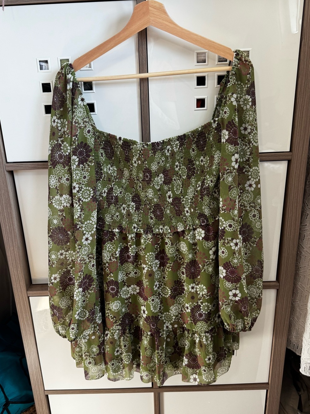 Aritzia Floral Wilfred Mini Dress - Size XL